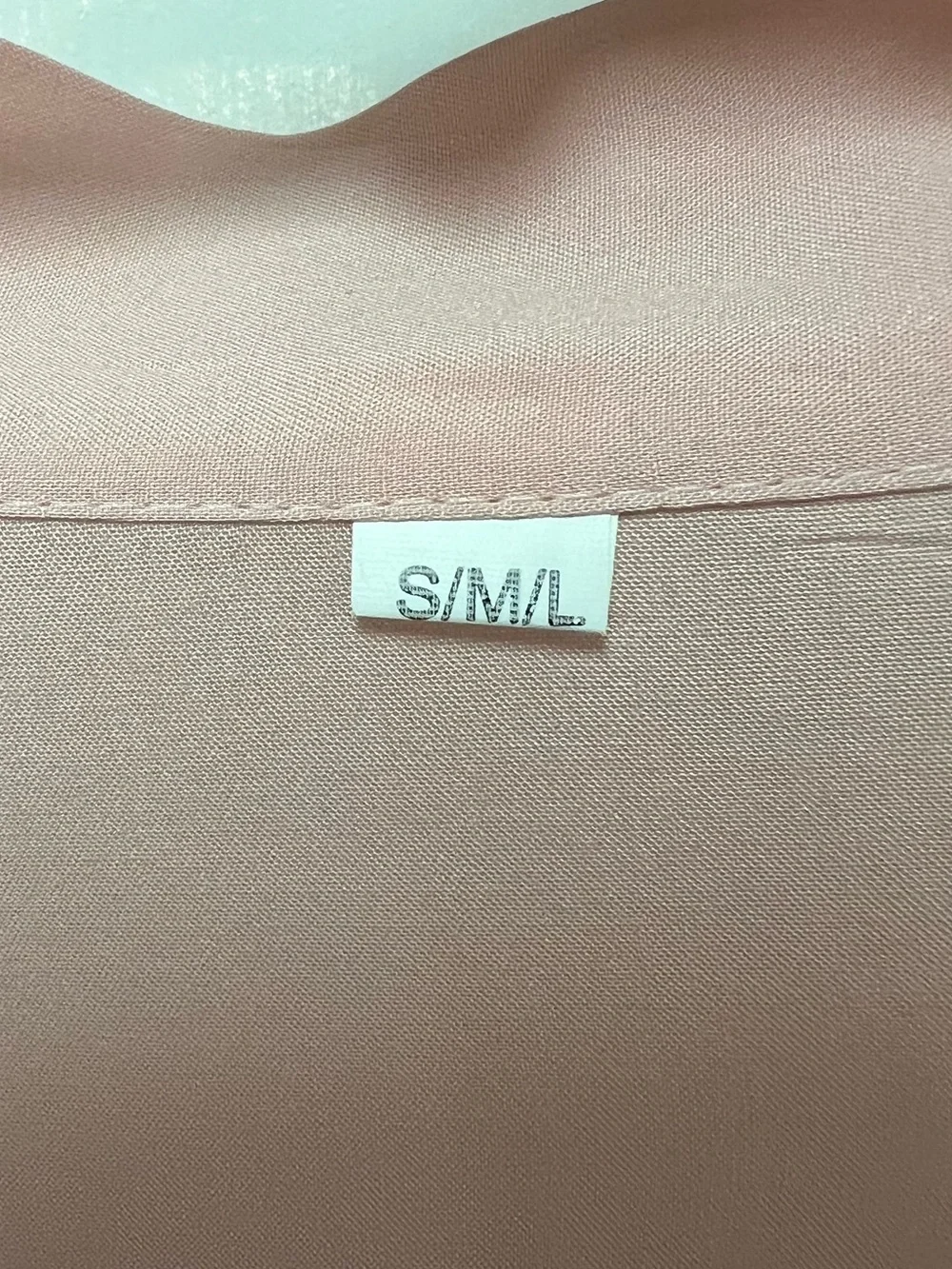 Unbranded Sheer Lace-Trim Robe - Blush Pink